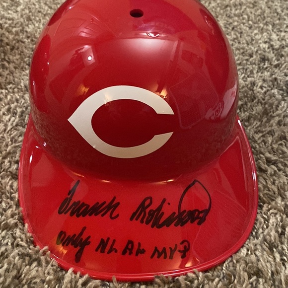 full size autographed Reds helmet - Picture 3 of 6